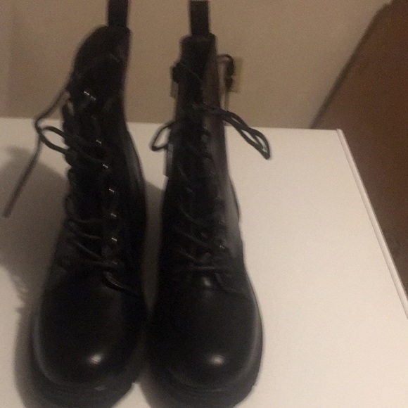 SO Shoes - Black Combat Boots.